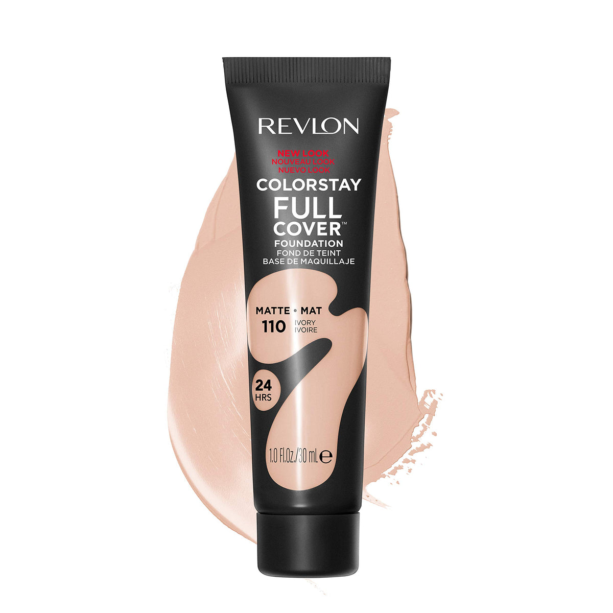 Revlon ColorStay Full Cover Ivory 110 en tube, application facile et précise