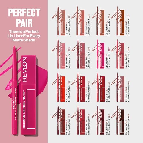 REVLON ColorStay Limitless Matte Lipstick applicateur pointe précise pour contour net