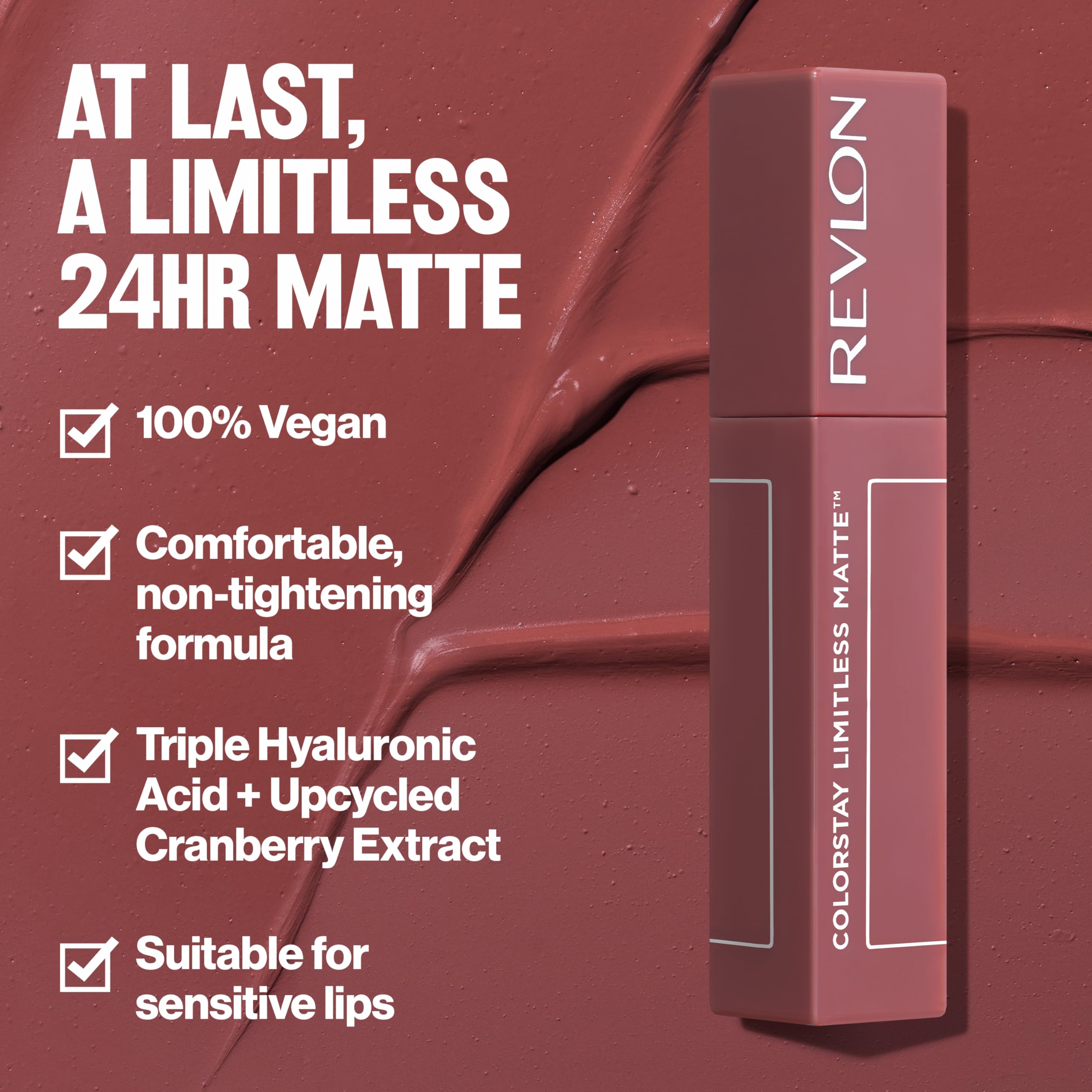 REVLON ColorStay Limitless Matte Lipstick texture matte douce et confortable