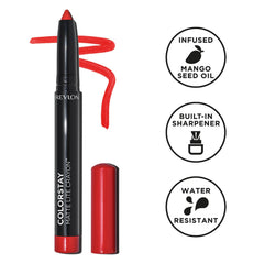 Swatch couleur matte sur lèvres avec teinte portable et durable