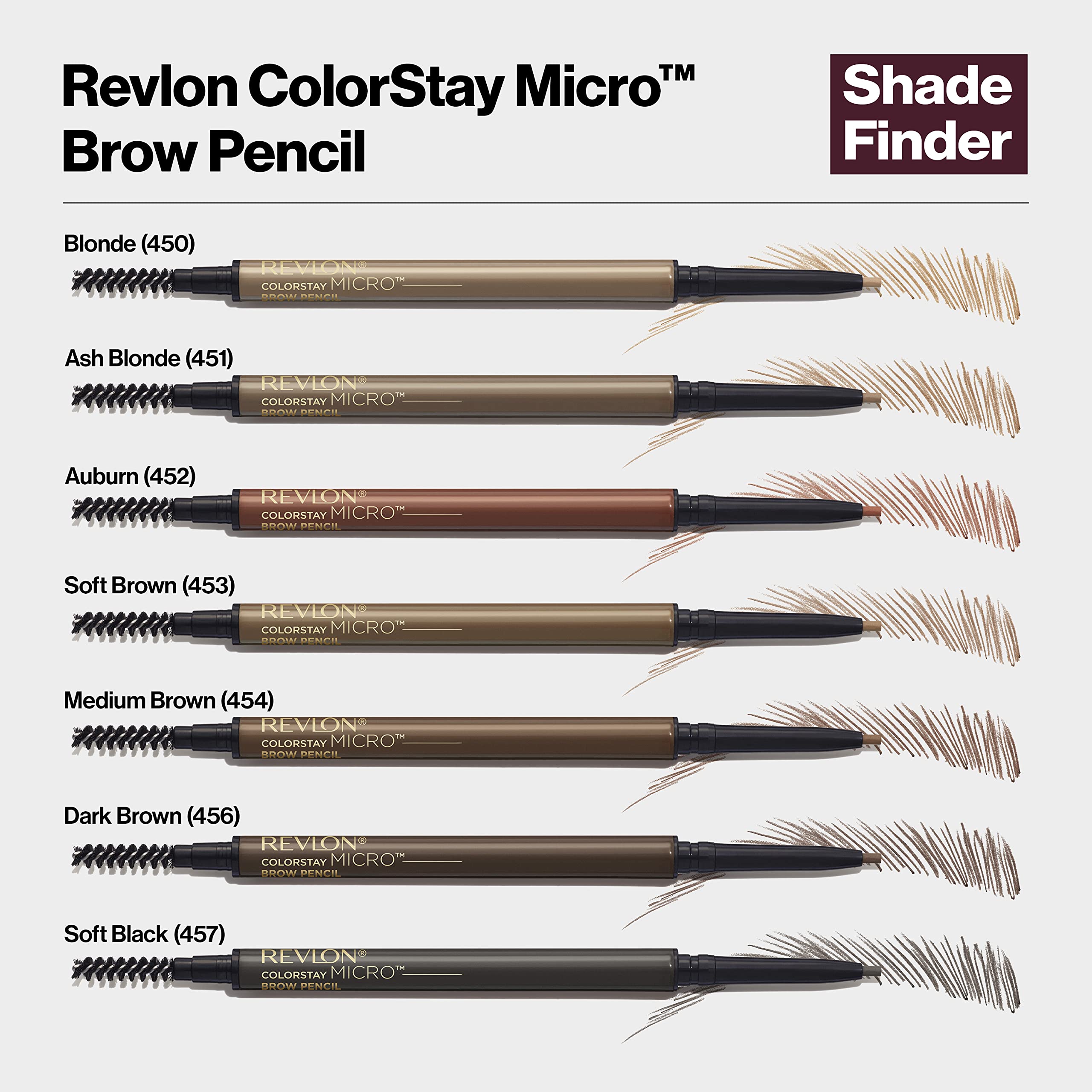 Application precise avec Revlon ColorStay Micro Sourcils pour definir forme et arc.