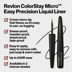 REVLON ColorStay Micro teinte Blackout pour un noir riche et intense.