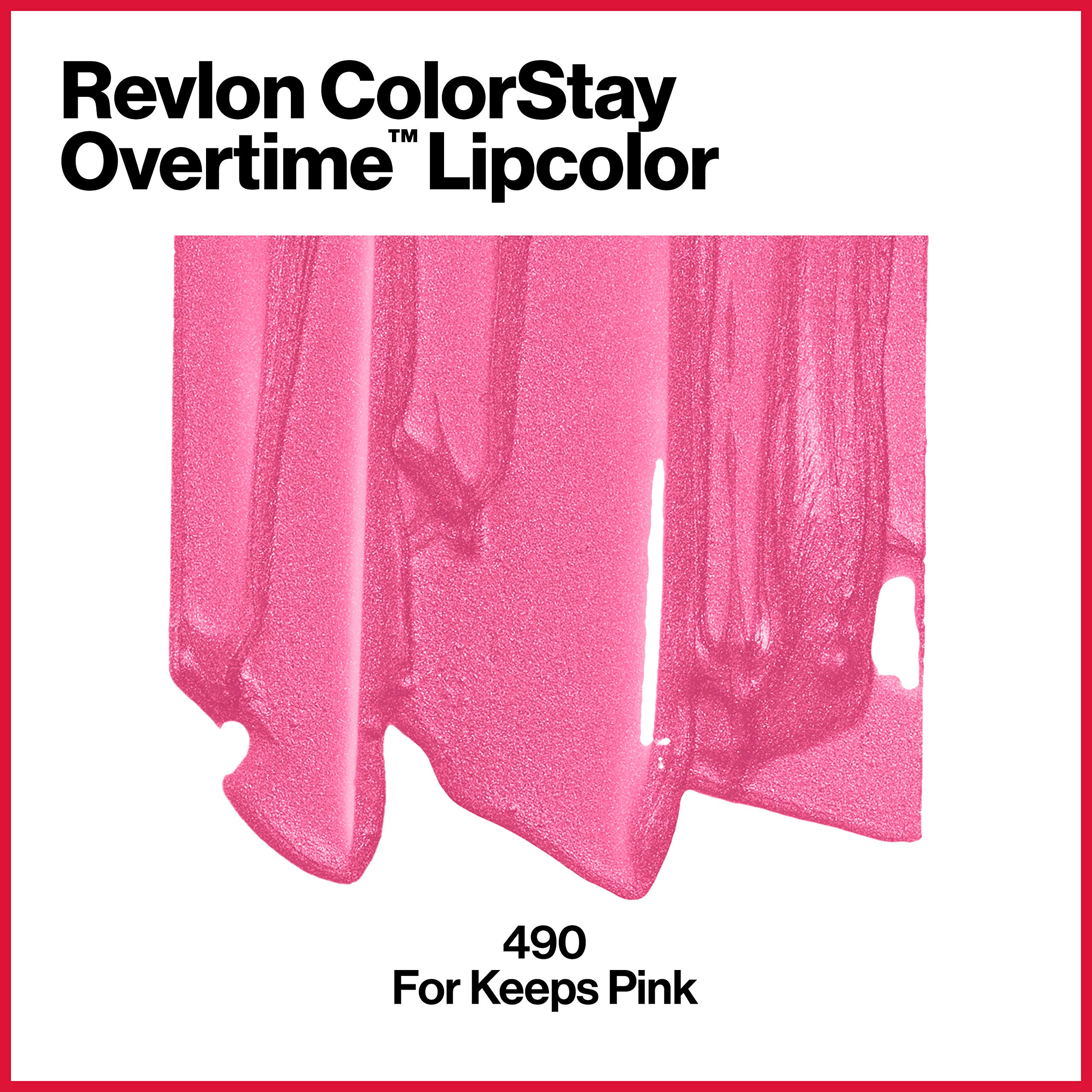REVLON ColorStay Overtime sur les lèvres: teinte longue tenue