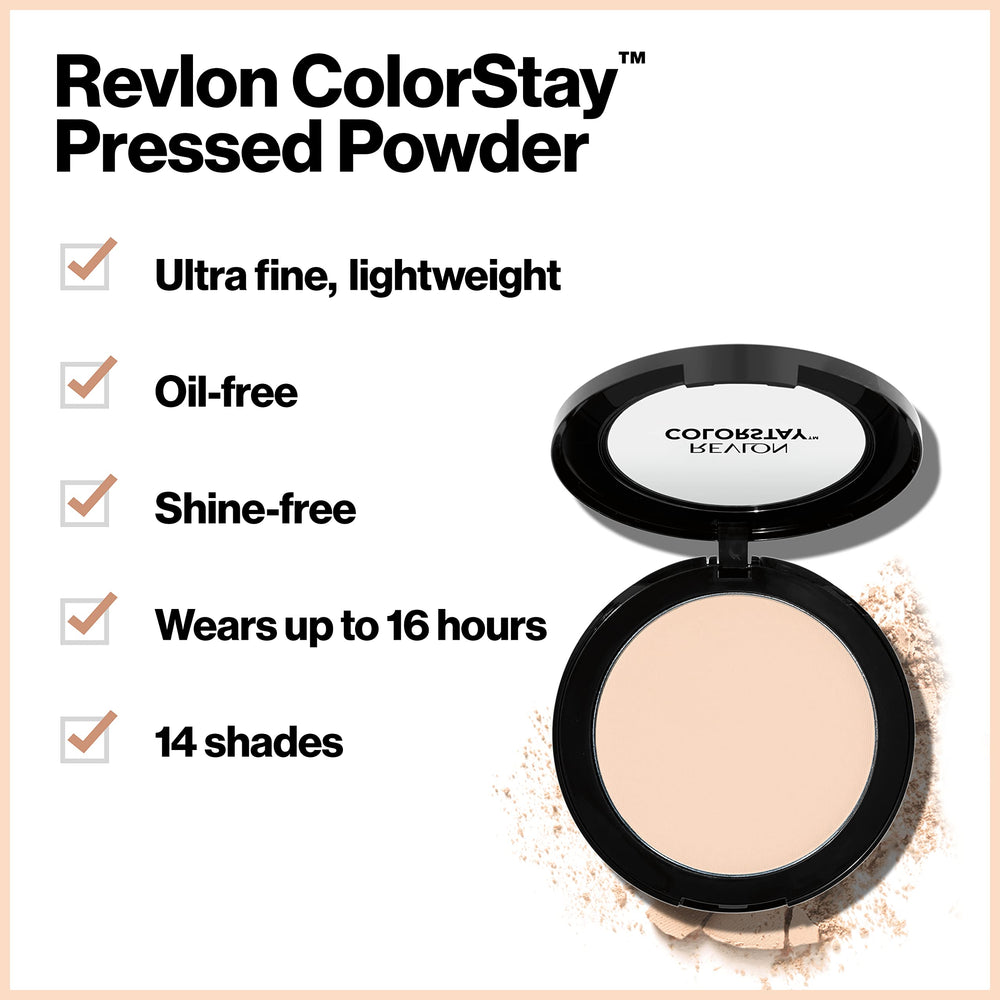 Poudre REVLON ColorStay finition mate et tenue longue durée.