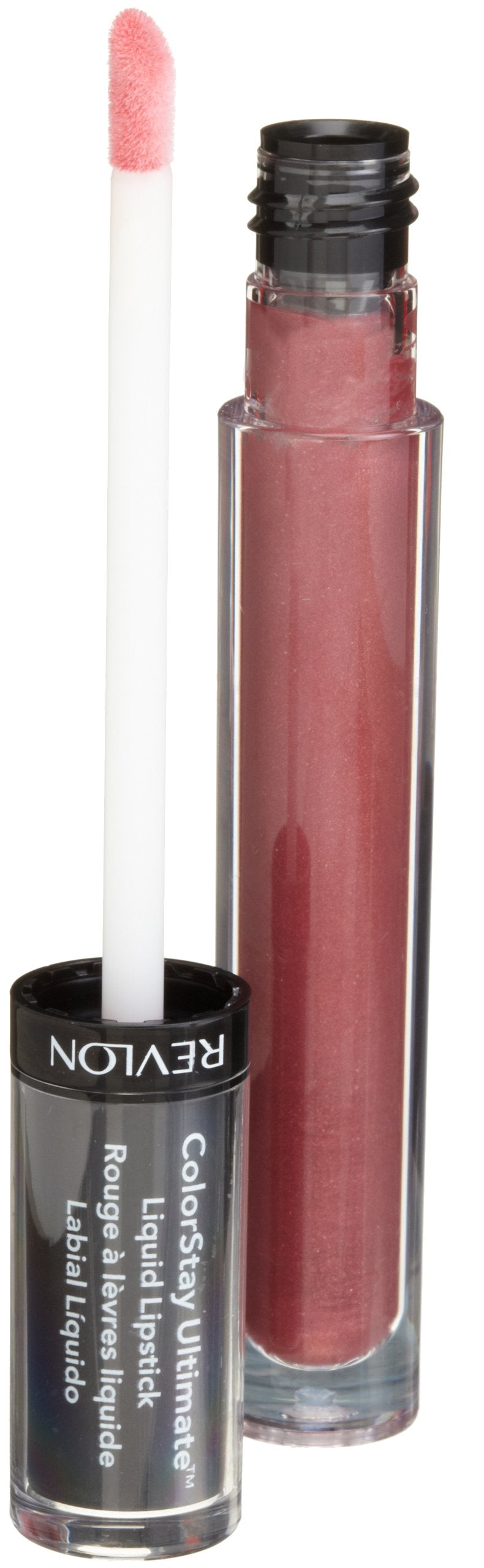 REVLON ColorStay Rouge Liquide Prune Premier sur les lèvres, tenue longue durée et fini satiné.