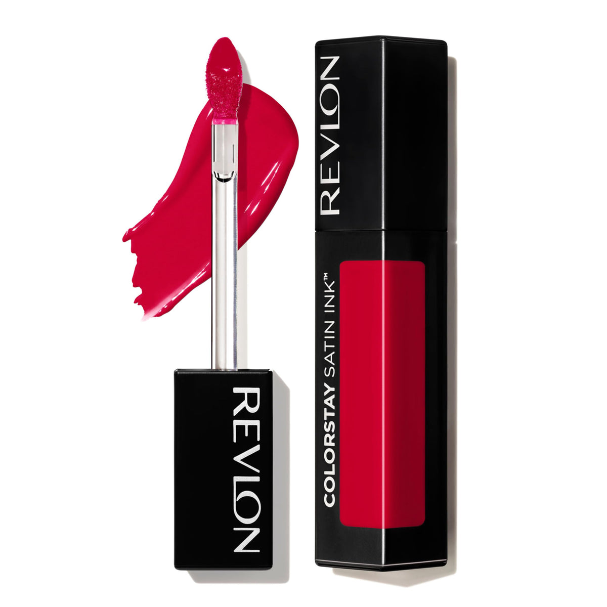 Rouge à lèvres liquide Revlon ColorStay Satin Ink, application précise.