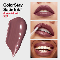 Appliquer le ColorStay Satin Ink Queen of Quartz sur les lèvres.