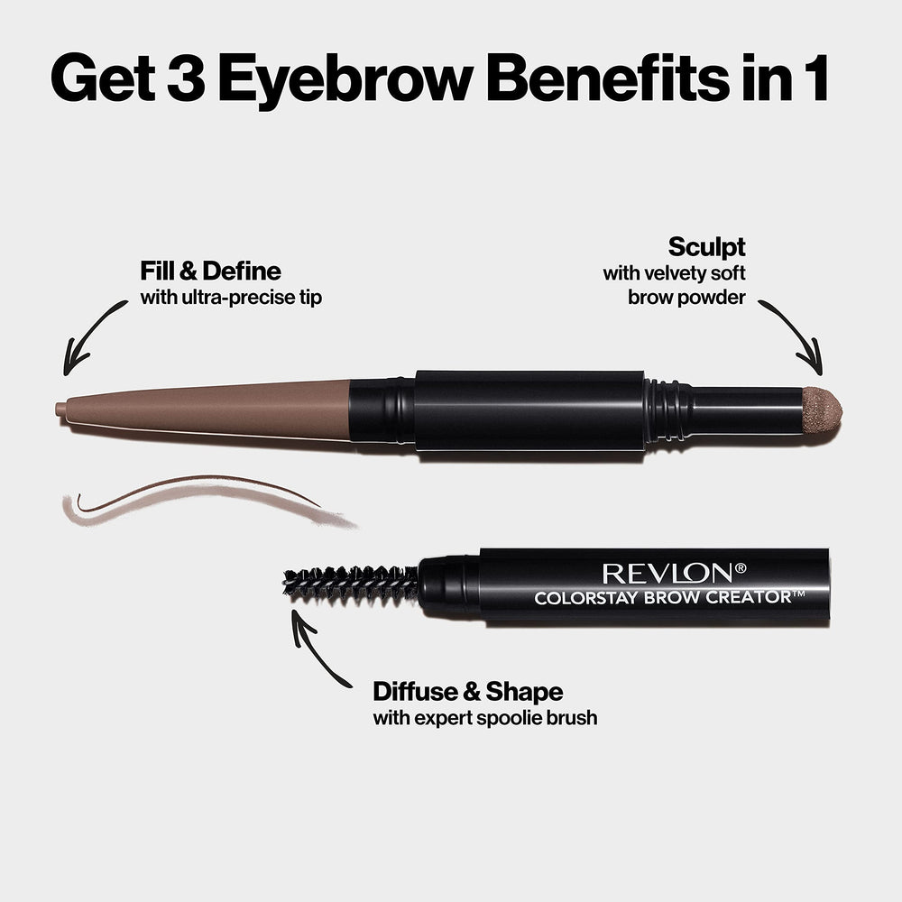 REVLON ColorStay Sourcils Créateur : tenue longue durée et imperméable pour toute la journée.