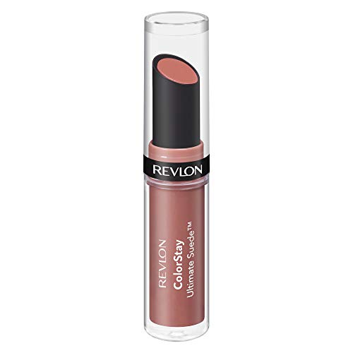 REVLON ColorStay Ultimate Suede Lipstick – texture veloutée qui glisse pour une finition douce.