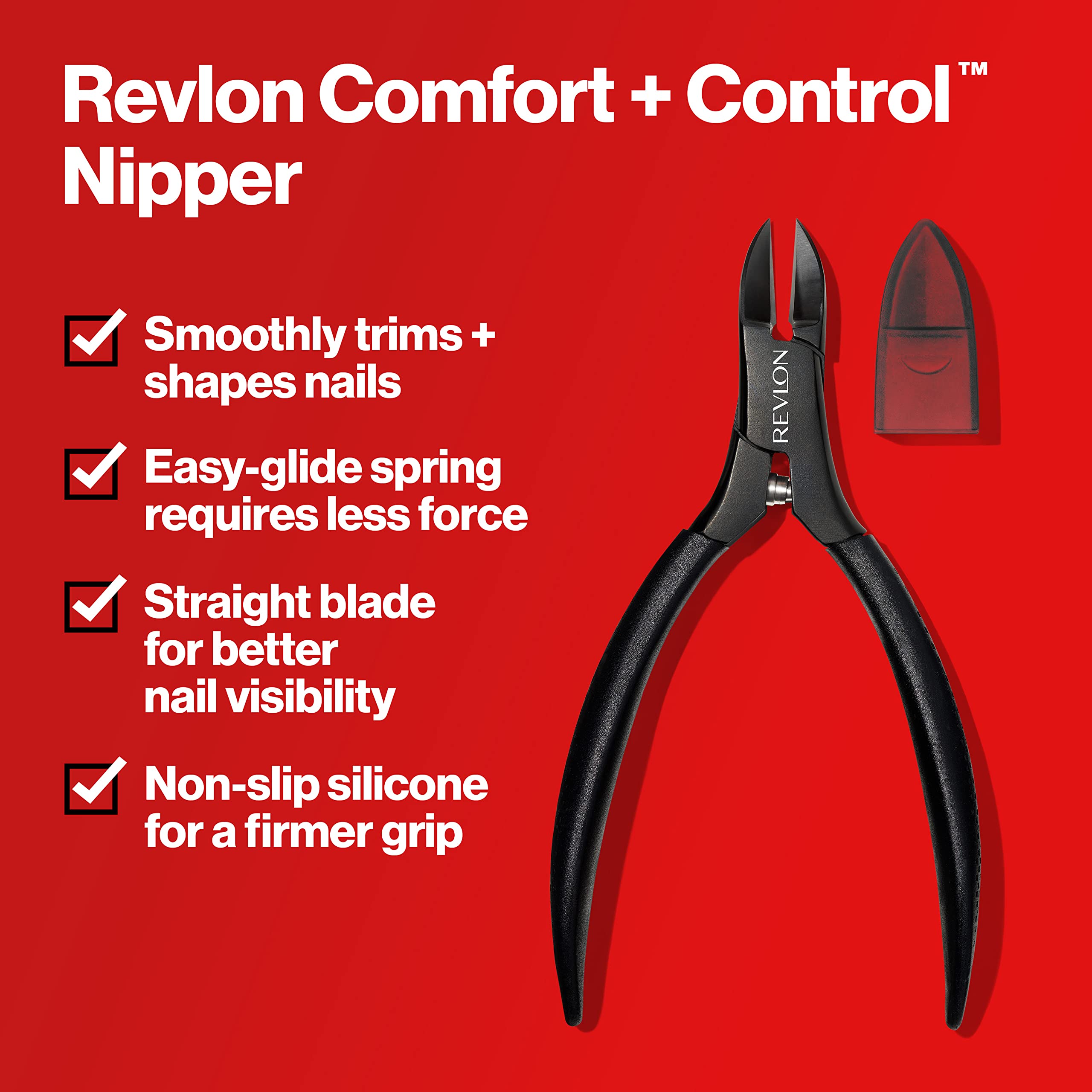 REVLON Comfort et Contrôle lame inox facile à visualiser lors de la coupe.