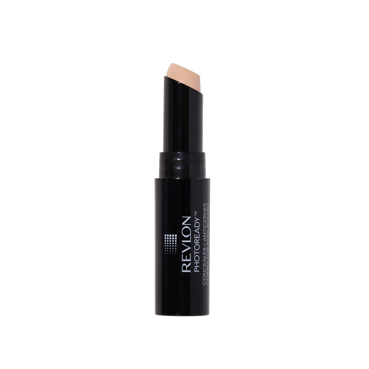 Correcteur-stick Revlon, emballage compact pour une utilisation rapide en déplacement.