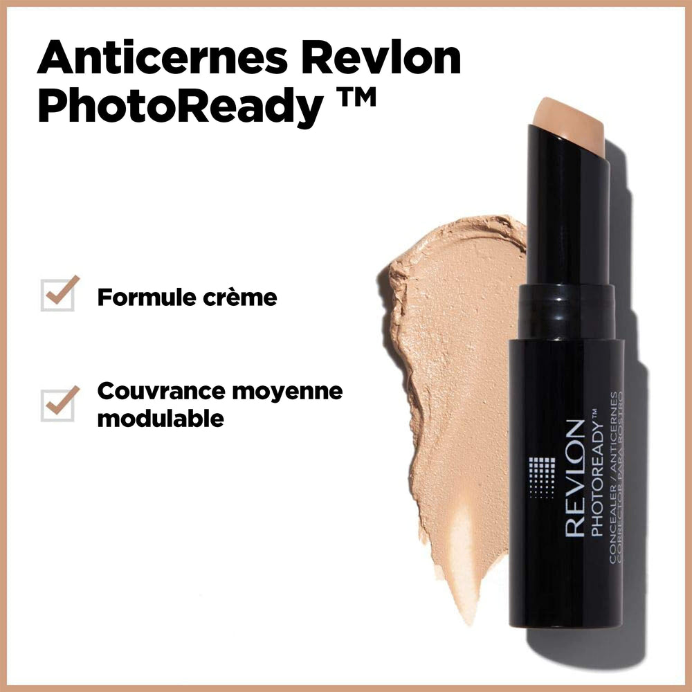 REVLON correcteur-stick texture-legere idéal pour retouches rapides.