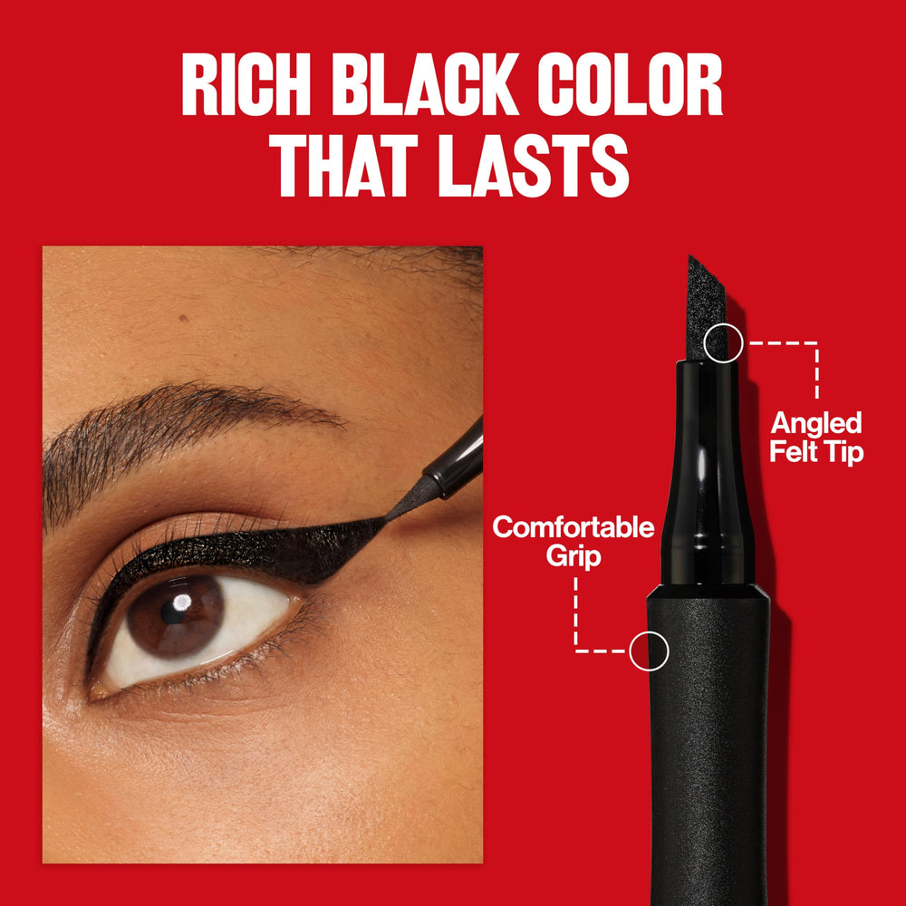 REVLON crayon liquide pour les yeux, bord triple, traînées fluides et élégantes.