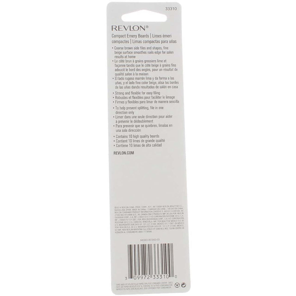 REVLON lime à ongles émery fini beige pour finition douce