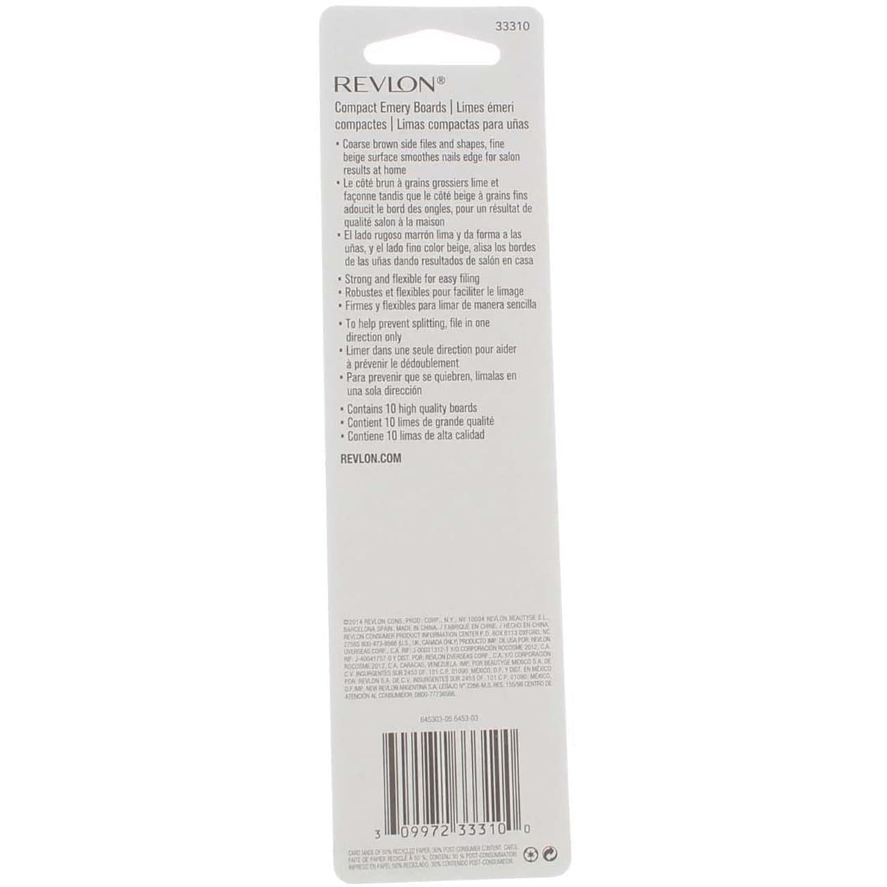 REVLON lime à ongles émery pack trio pratique à domicile