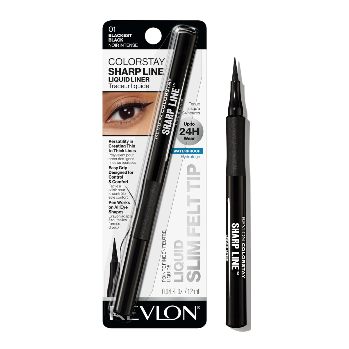 REVLON Eyeliner Liquide pointe effilee pour une precision accrue