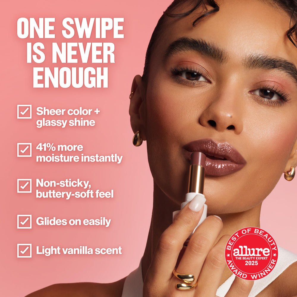 REVLON baume lèvres à l'acide hyaluronique, applicateur facile, fini translucide.