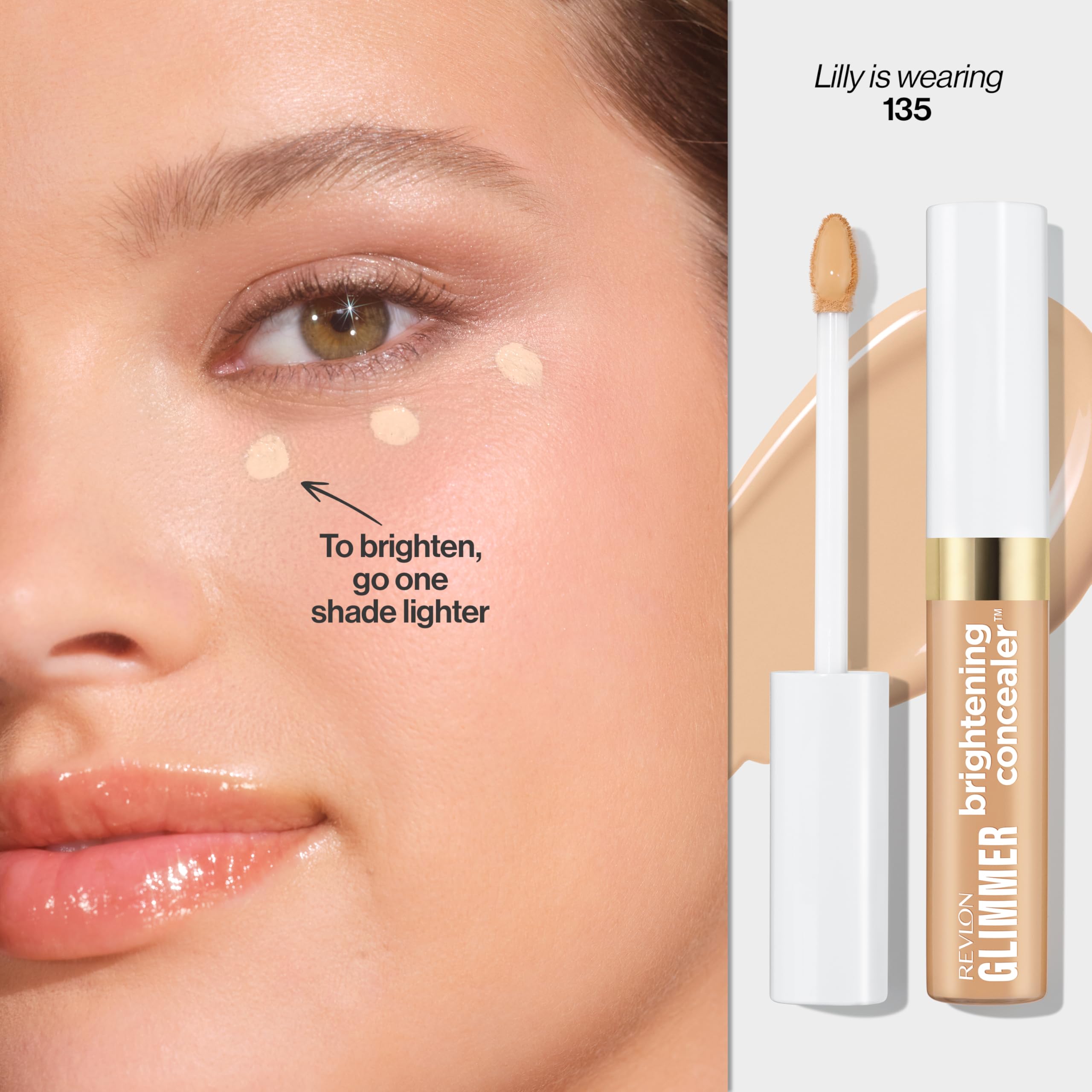 Application fluide grâce à l'applicateur Revlon Glimmer.