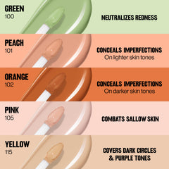 REVLON Glimmer Correcting Concealer, teinte orange, neutralise les ombres sous les yeux.