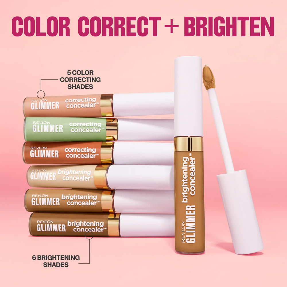 REVLON Glimmer Correcting Concealer couvrance naturelle et légère.