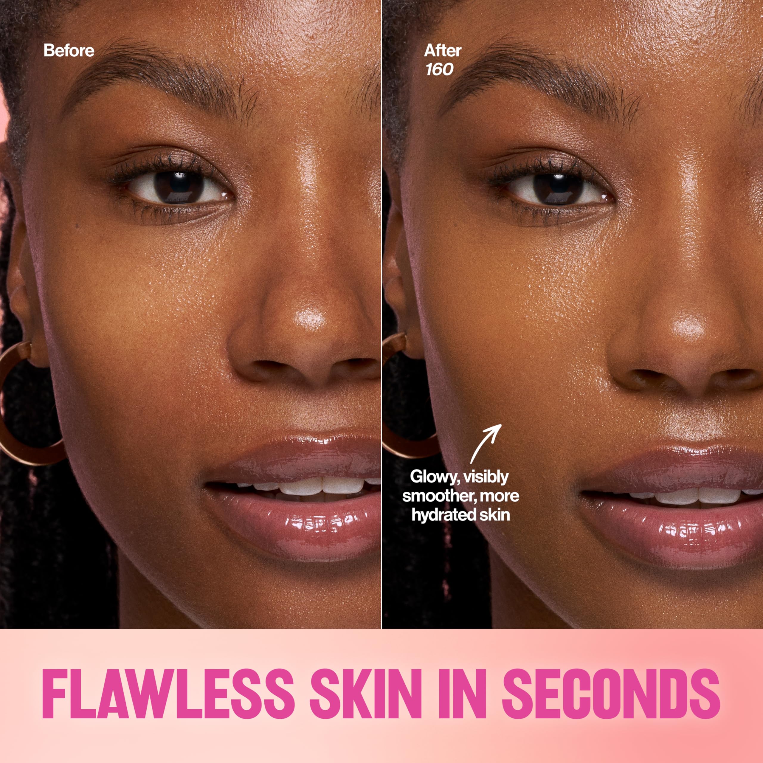 REVLON Glimmer Tinted Moisturizer Stick uses plant-based squalane to moisturize without stickiness.