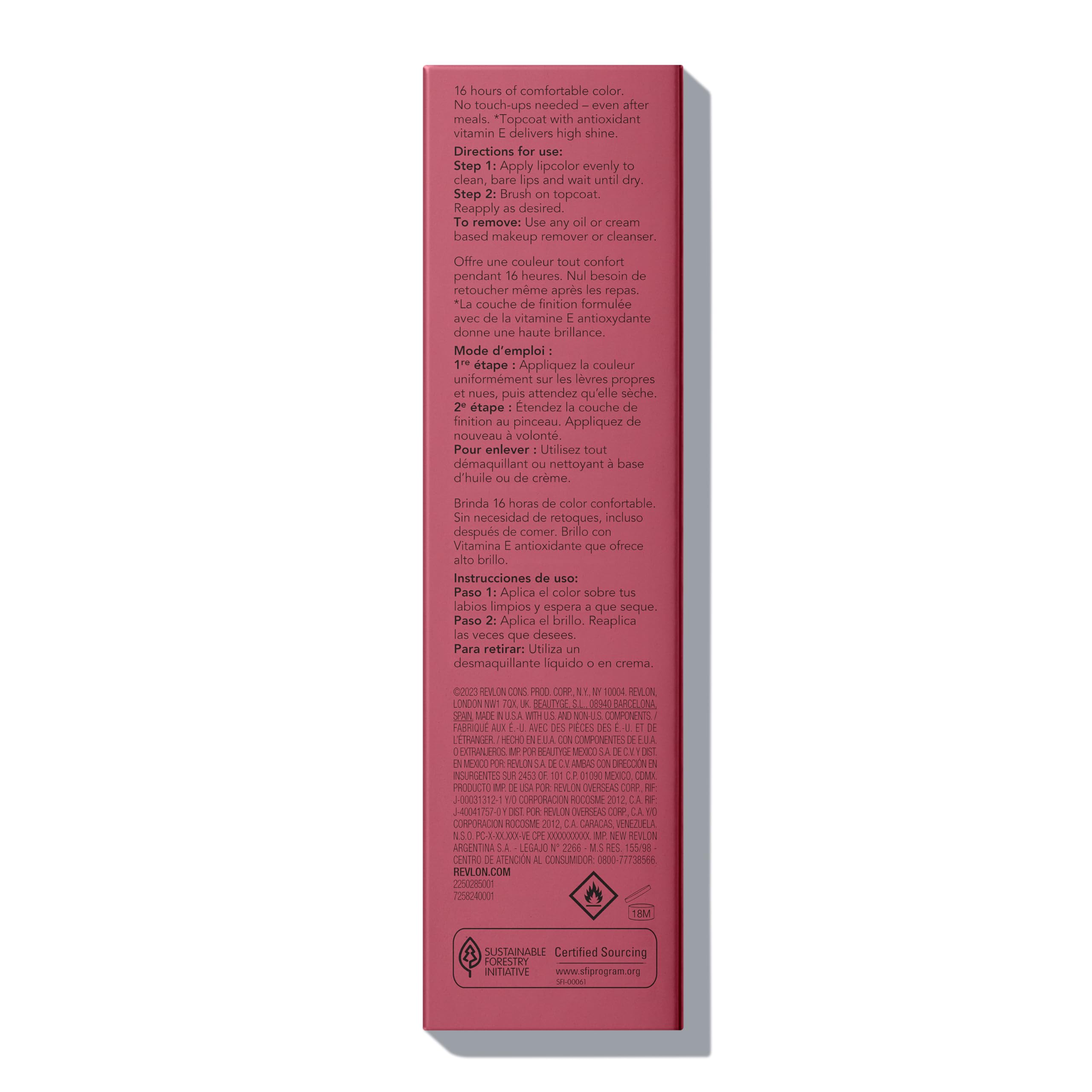 Revlon hydratation vitamine E et chamomille pour lèvres douces.