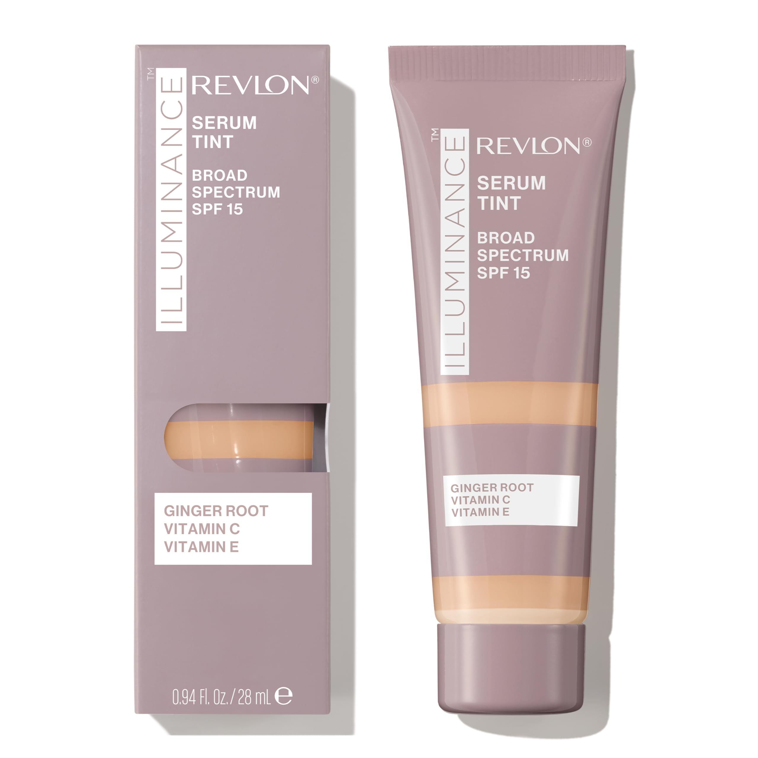 Flacon Revlon Illuminance Serum teinté 317 Teinte sable pour une couvrance légère et éclat naturel.