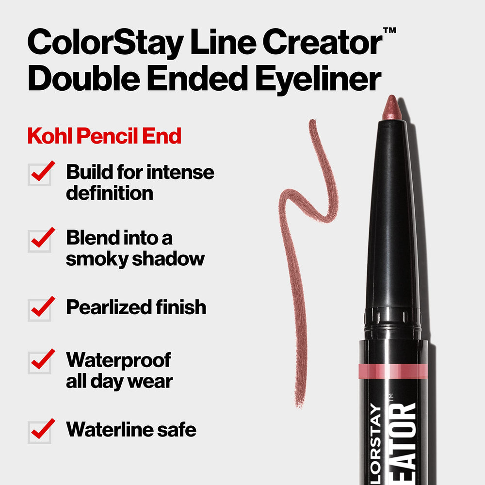 REVLON crayon kohl en tenue longue durée et grand confort.