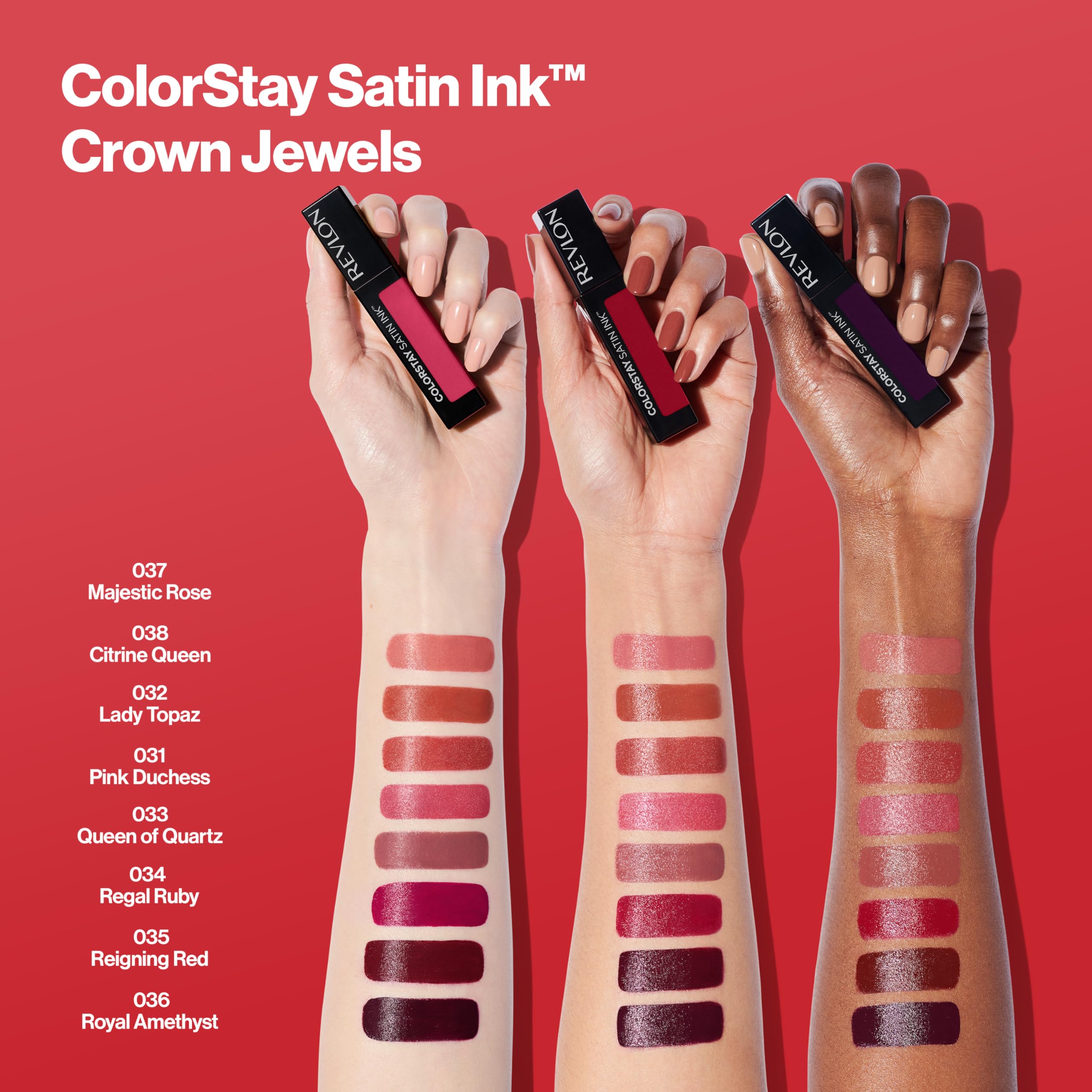 REVLON Satin Ink Lady Topaz emballage chic: packaging élégant et pratique