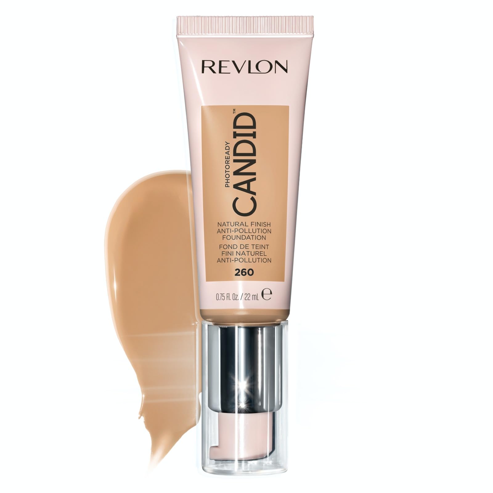 REVLON PhotoReady Candid, application facile, couverture moyenne adaptée à un teint unifié.