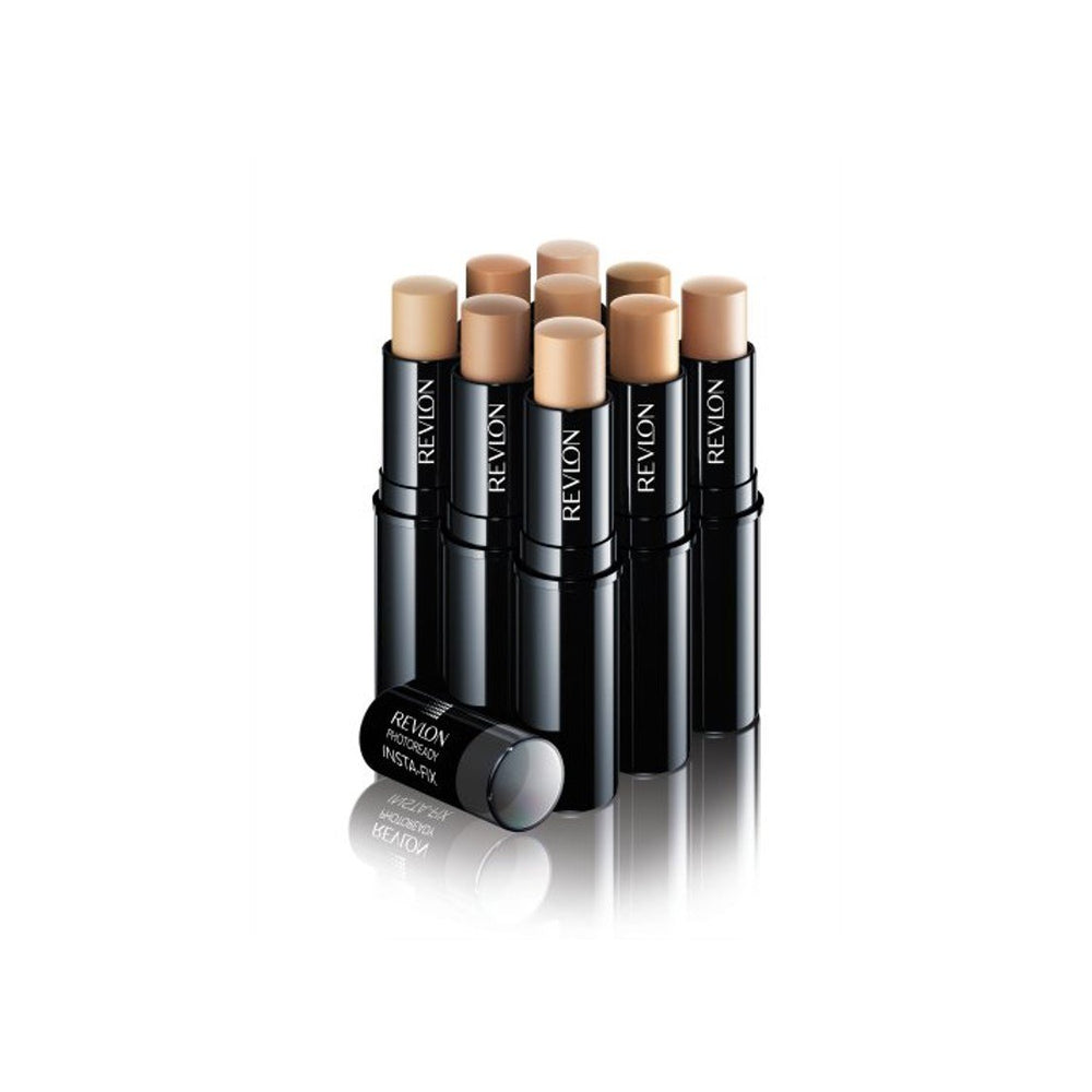 Revlon Photoready Insta-Fix Shell en action, application rapide dans la journée.