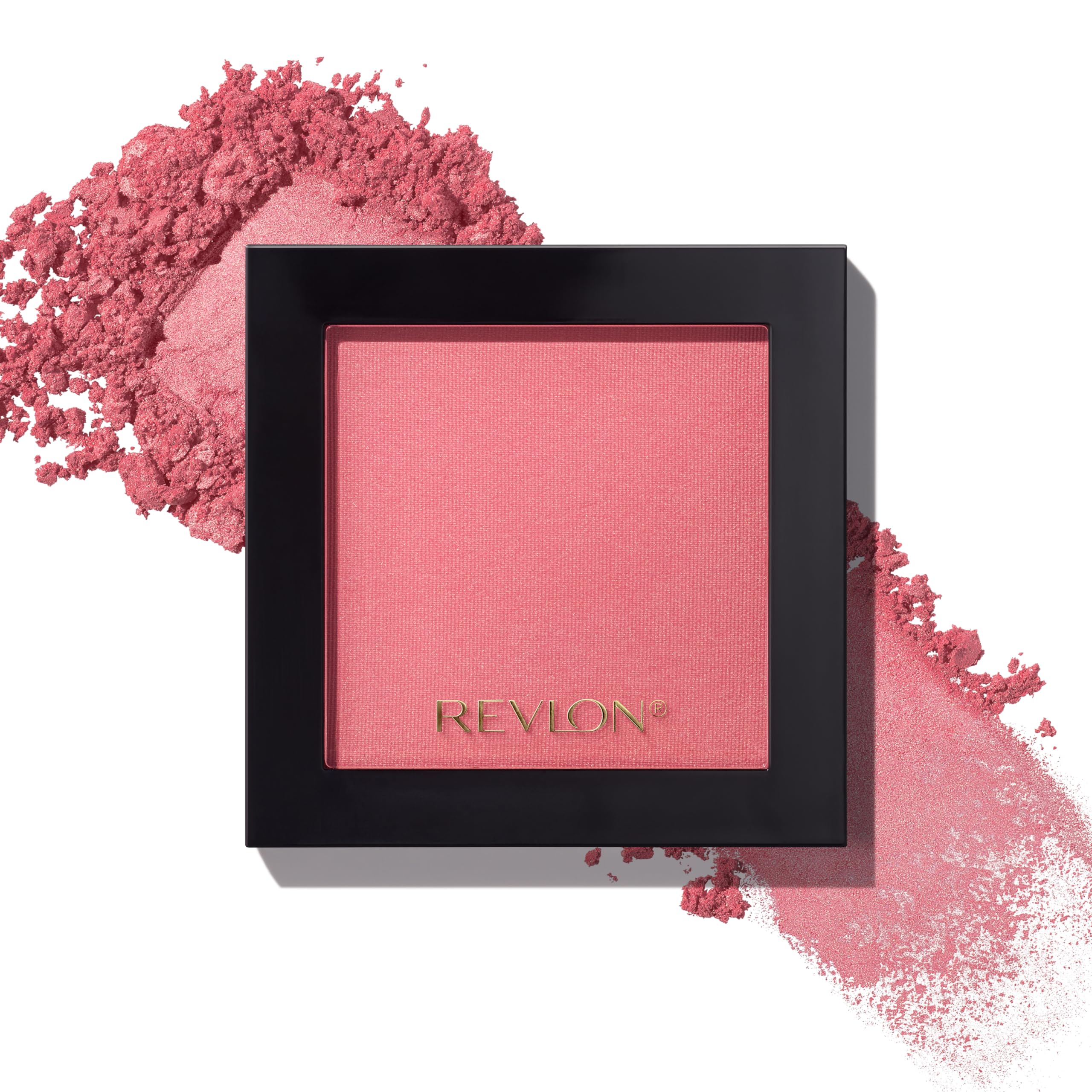 REVLON Poudre blush Mauvelous échantillon sur peau montrant la teinte et l’éclat.