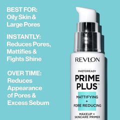 Primer Revlon fini matte et pores réduits pour une peau nette.