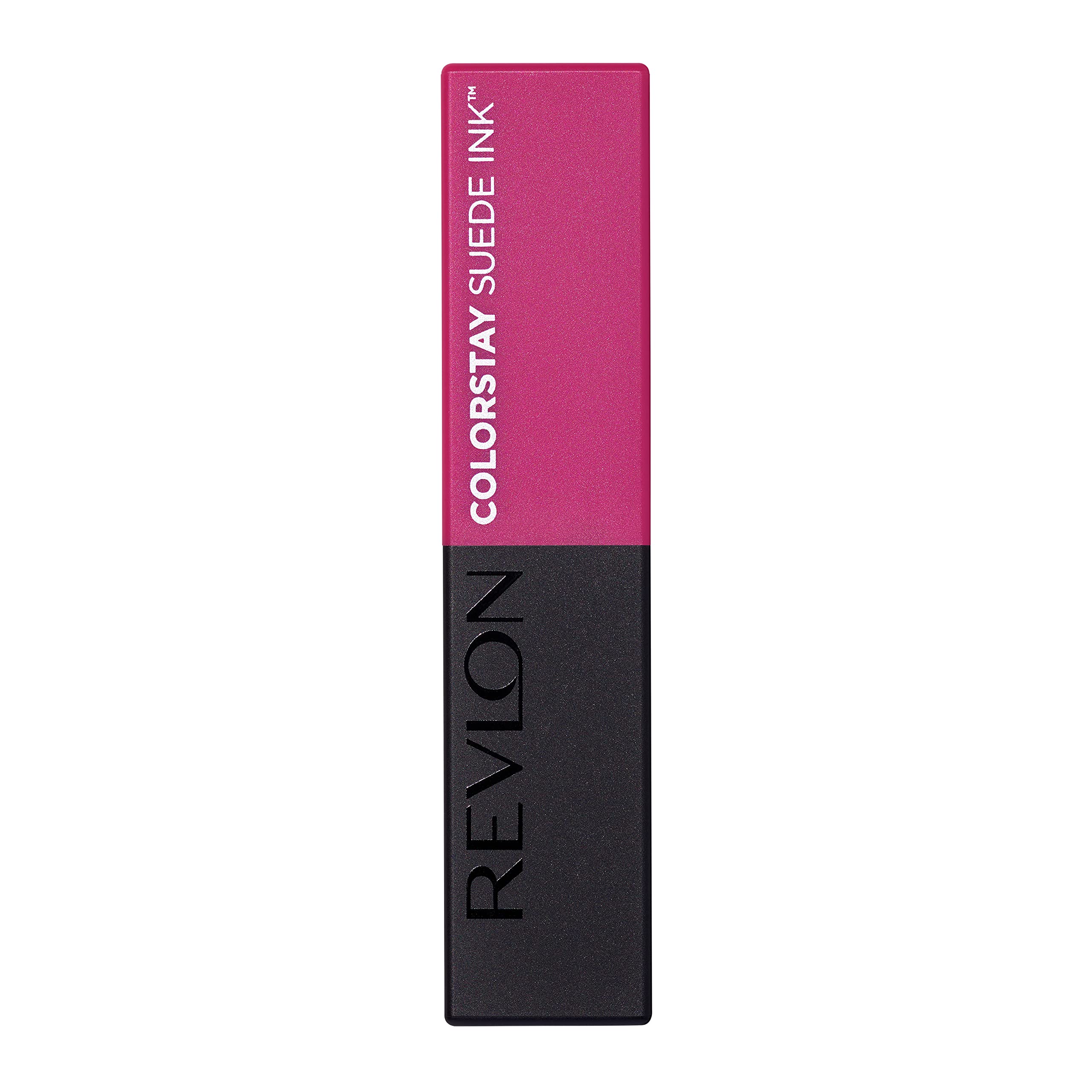 Tenue longue du rouge à lèvres ColorStay Suede Ink sur les lèvres.