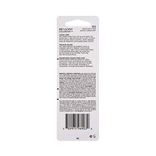 Revlon Skinny Liquid Eyeliner pour dessiner des lignes nettes complétant le regard.