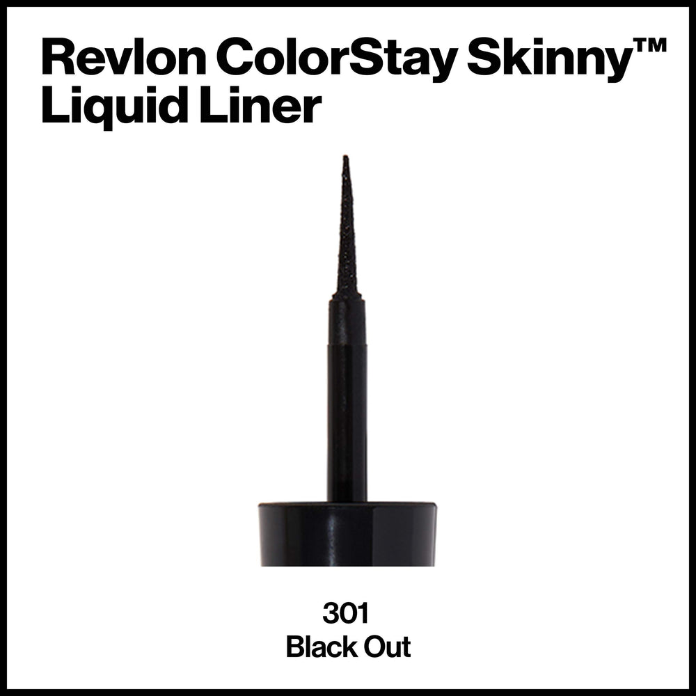 Résistance à l’eau du REVLON Skinny Liquid Eyeliner pour une tenue durable.