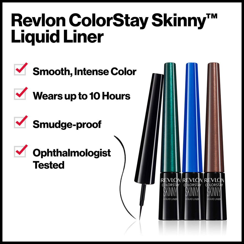 Liner REVLON dégage une trace-ligne précise le long des cils.