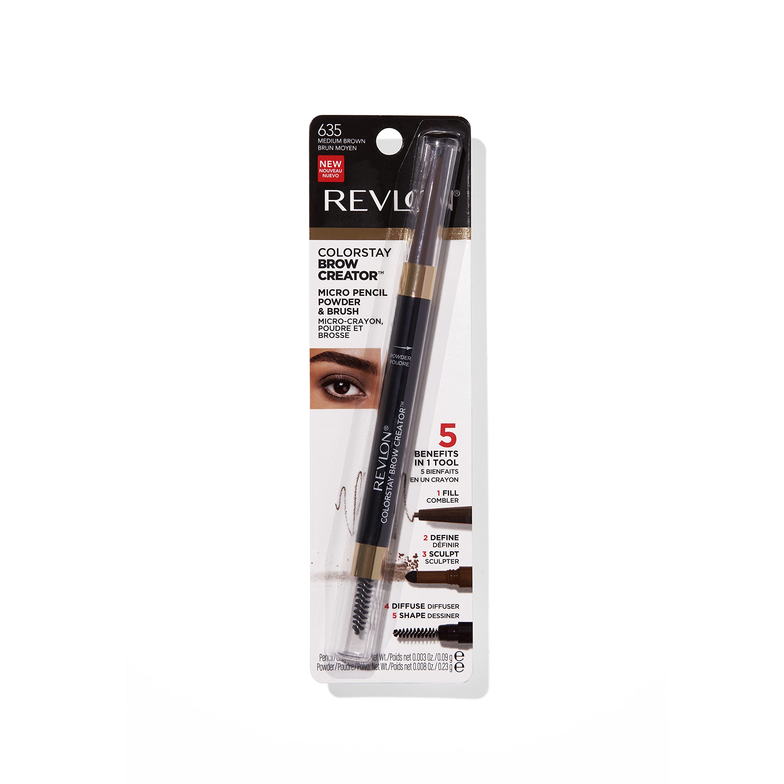 REVLON Sourcils: solution 2-en-1 pratique pour crayon et poudre
