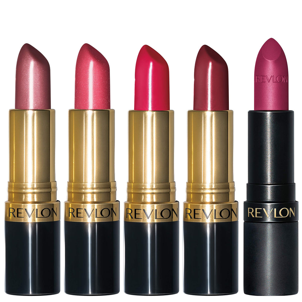 REVLON Super Lustrous – ensemble de rouges à lèvres prêt pour un look polyvalent.