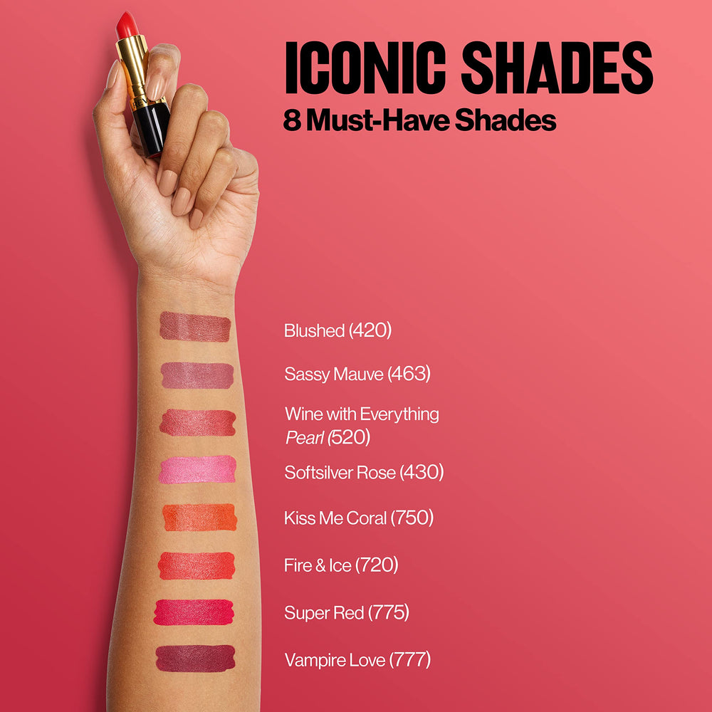 REVLON Super Lustrous Rouge Creme : finition matte pour une teinte moderne et durable.