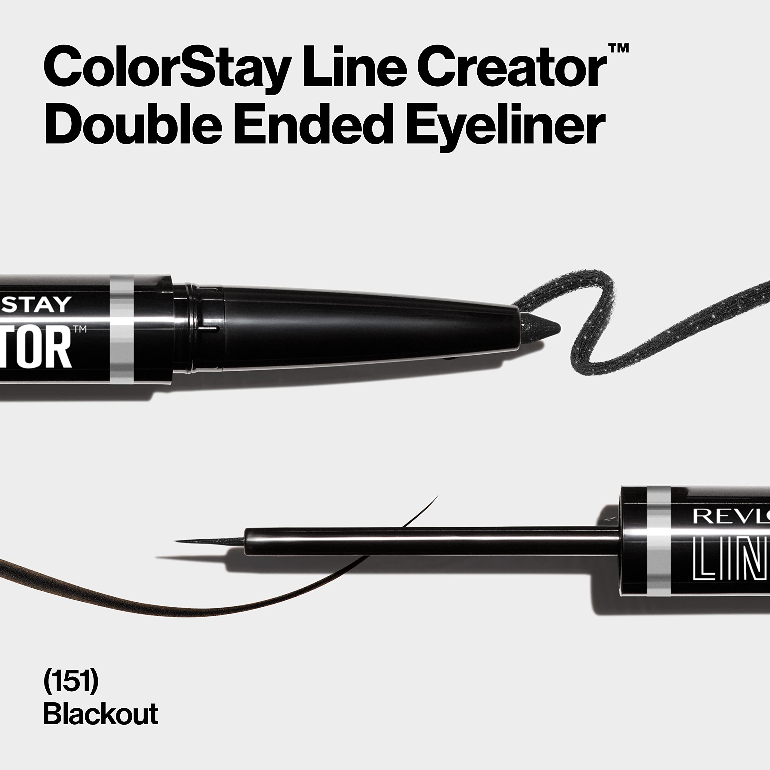 REVLON trait-liquide précis avec pointe-pinceau pour des lignes nettes et intenses.