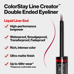 REVLON trait-liquide ultra-mat pour un fini sobre et élégant.