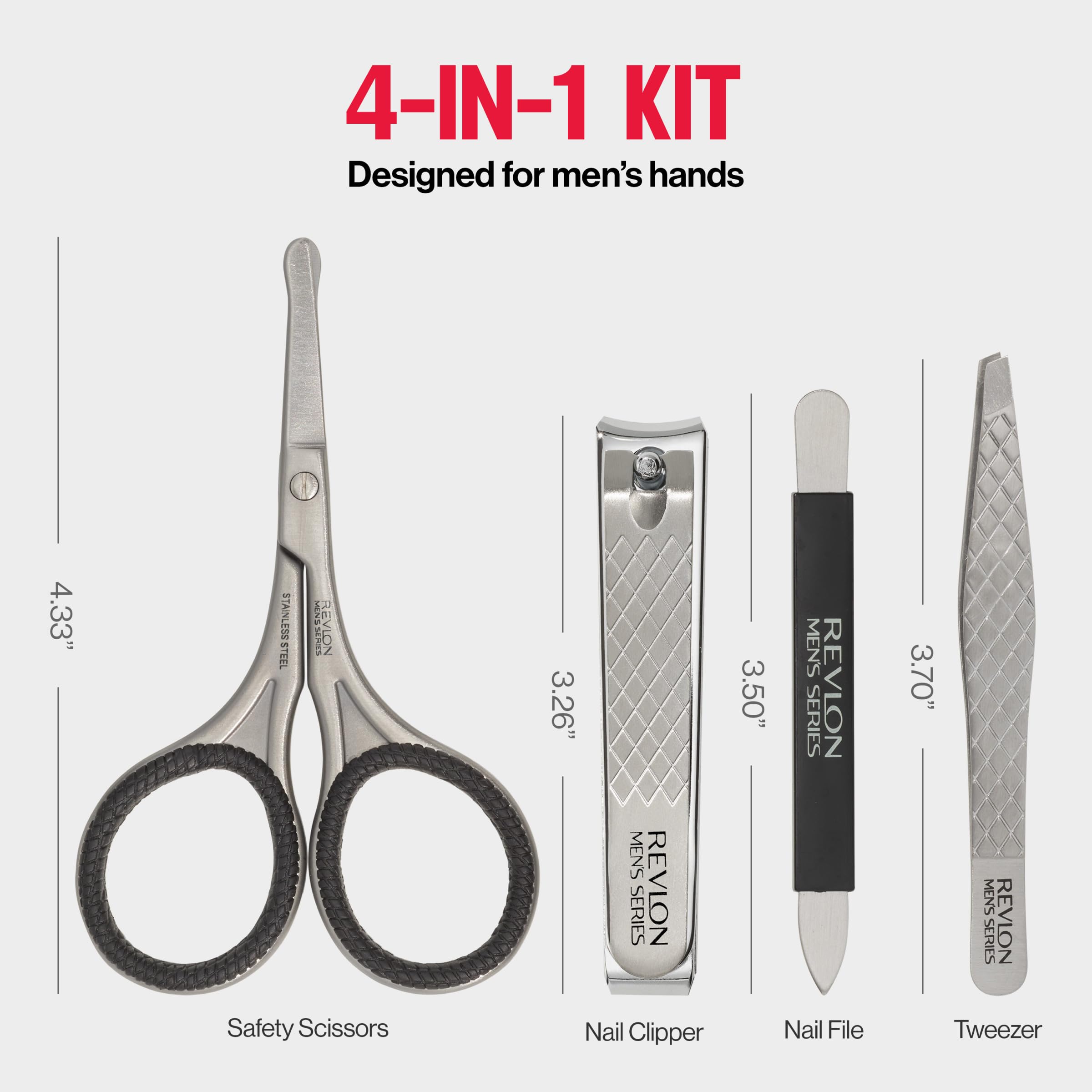 Trousse-accessoires homme REVLON, rangement pratique et durable pour le voyage.