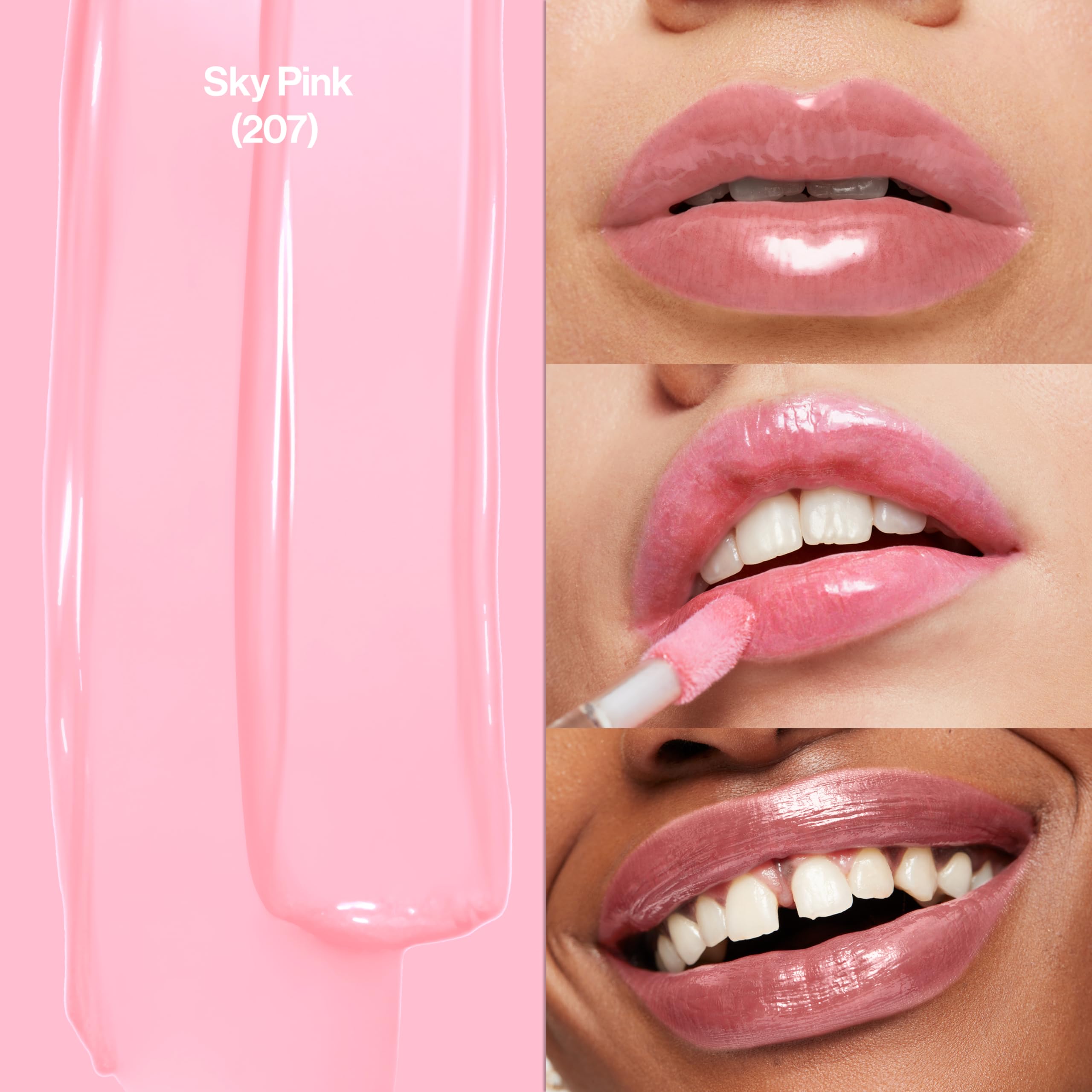 REVLON vernis-a-levres levres brillantes rose hydratant et non collant.