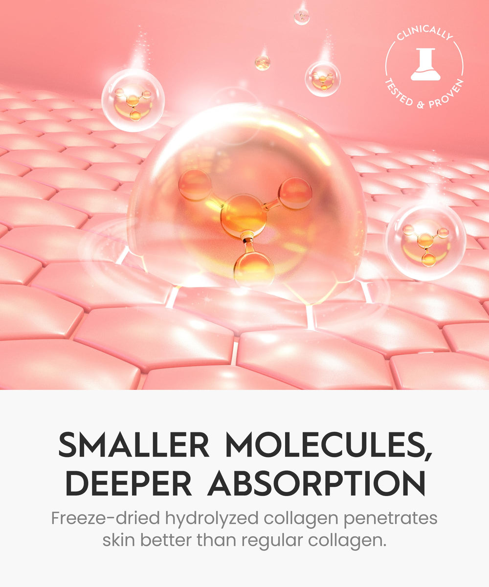 Peau lumineuse après REVO Collagen Jelly, effet glass skin possible.