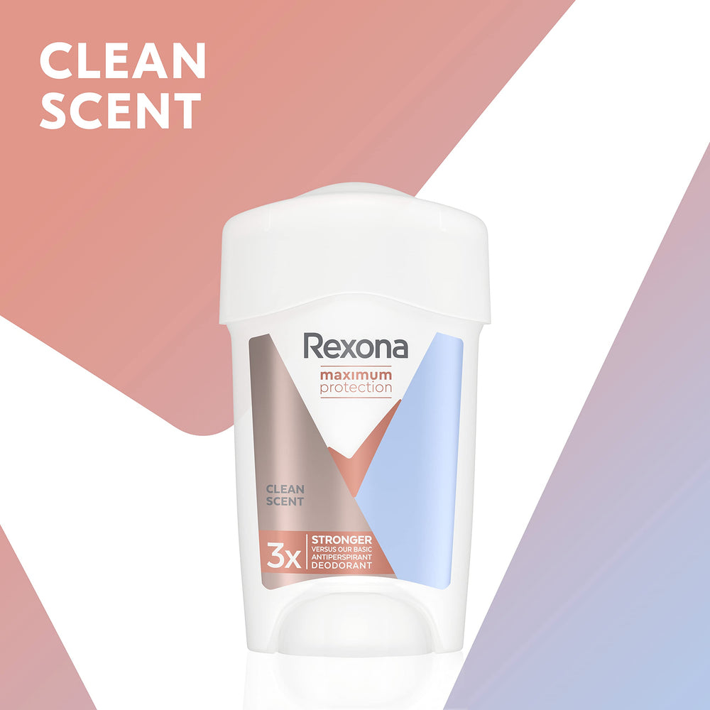 Rexona Maximum Protection Crème Antiperspirant, texture douce et sensation agréable après application