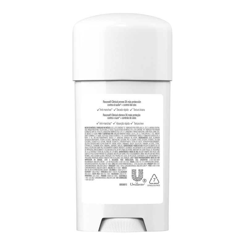 Rexona invisible protection shown for clothes and skin