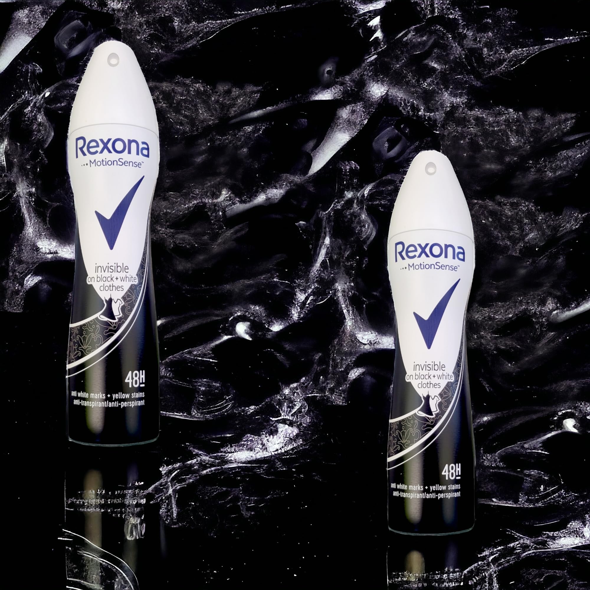 Rexona sec rapide, évite les transferts et assure le confort.