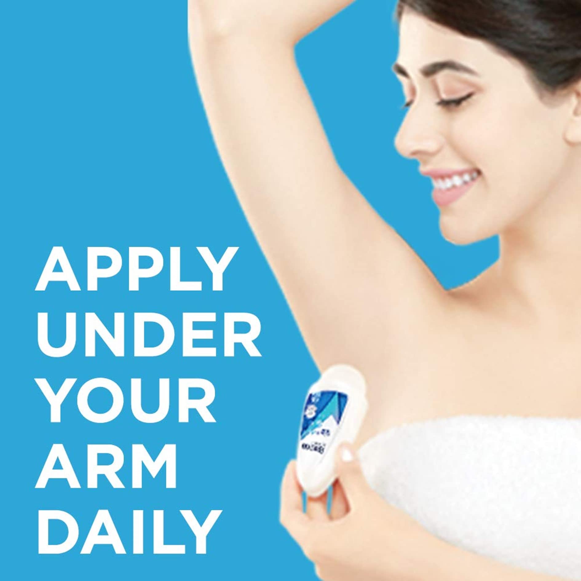 Rexona Shower Fresh Roll-On : technologie MotionSense libérant la fraîcheur à chaque mouvement.