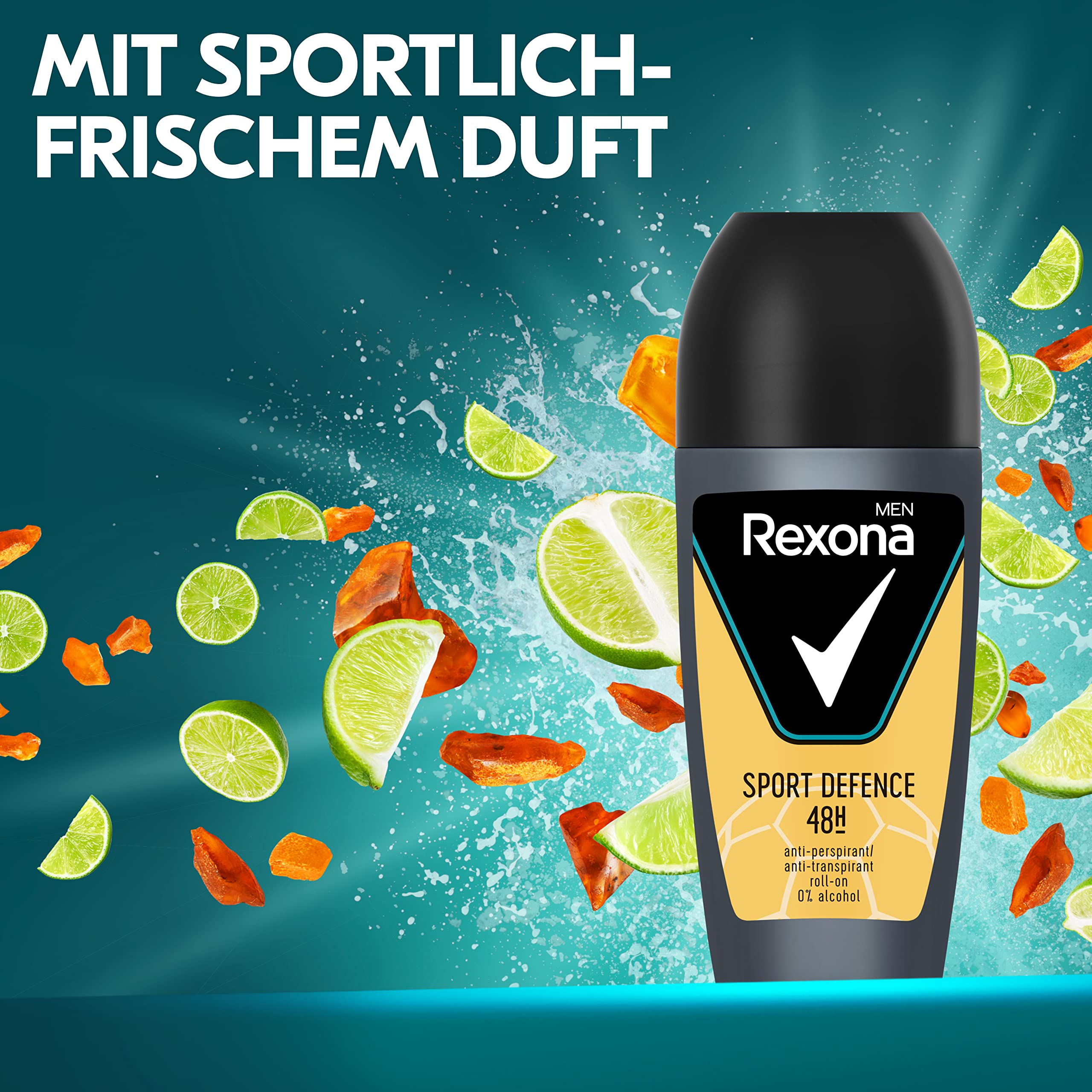 Rexona Sport Defence, emballage compact idéal pour le sac de sport.